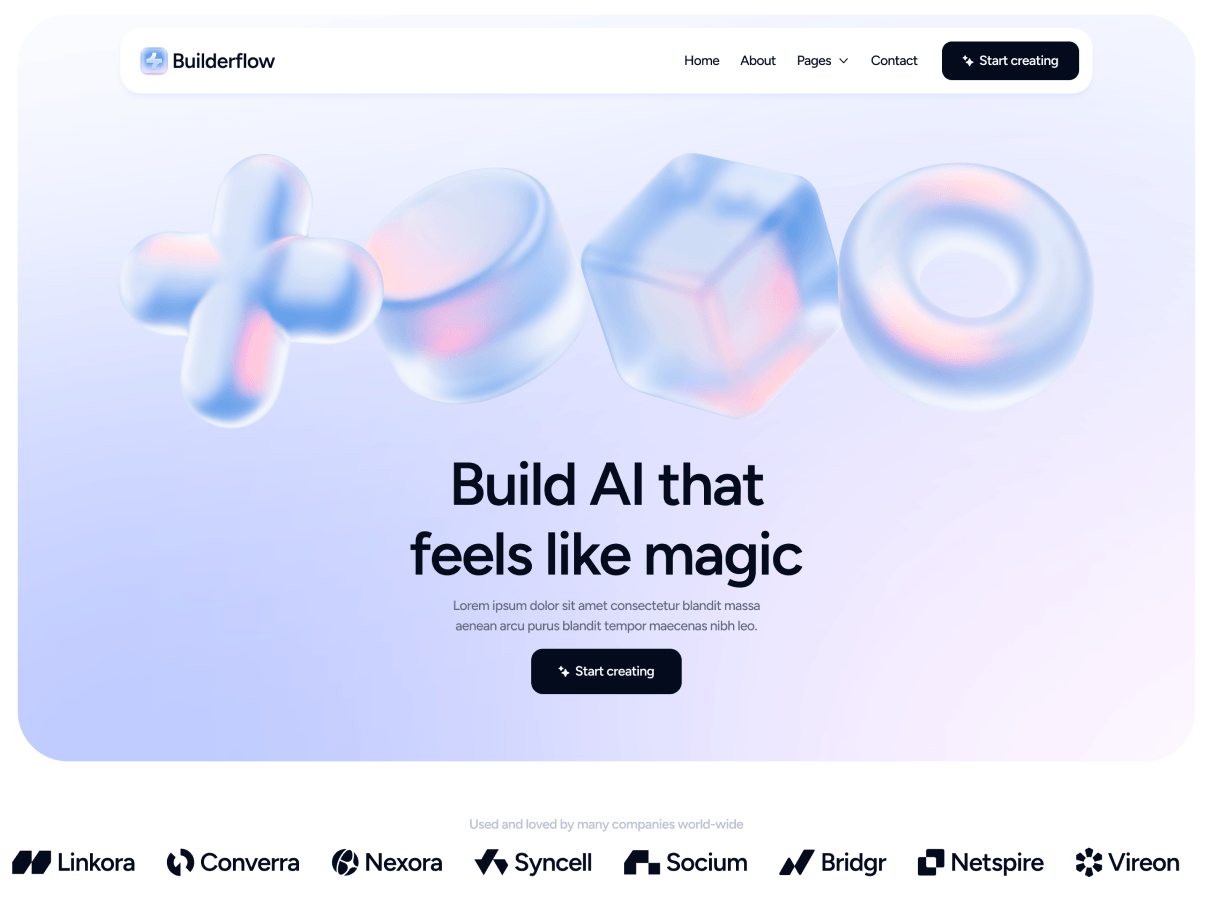 Builderflow - AI App Builder Webflow Template