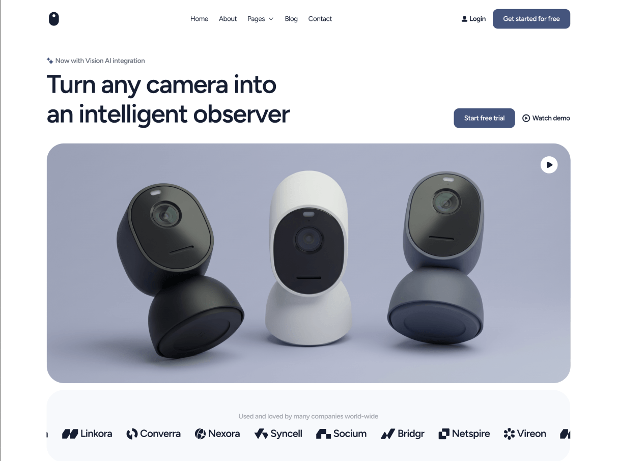 VisionIO - IoT Webflow Template