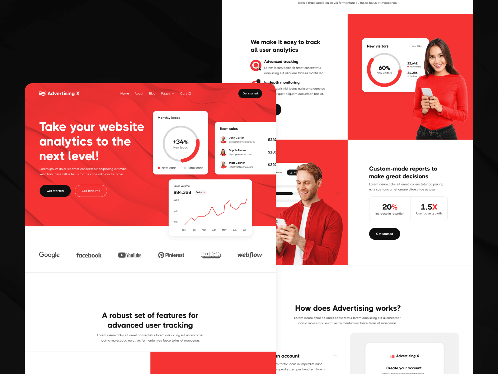 Template de Tecnología para Webflow