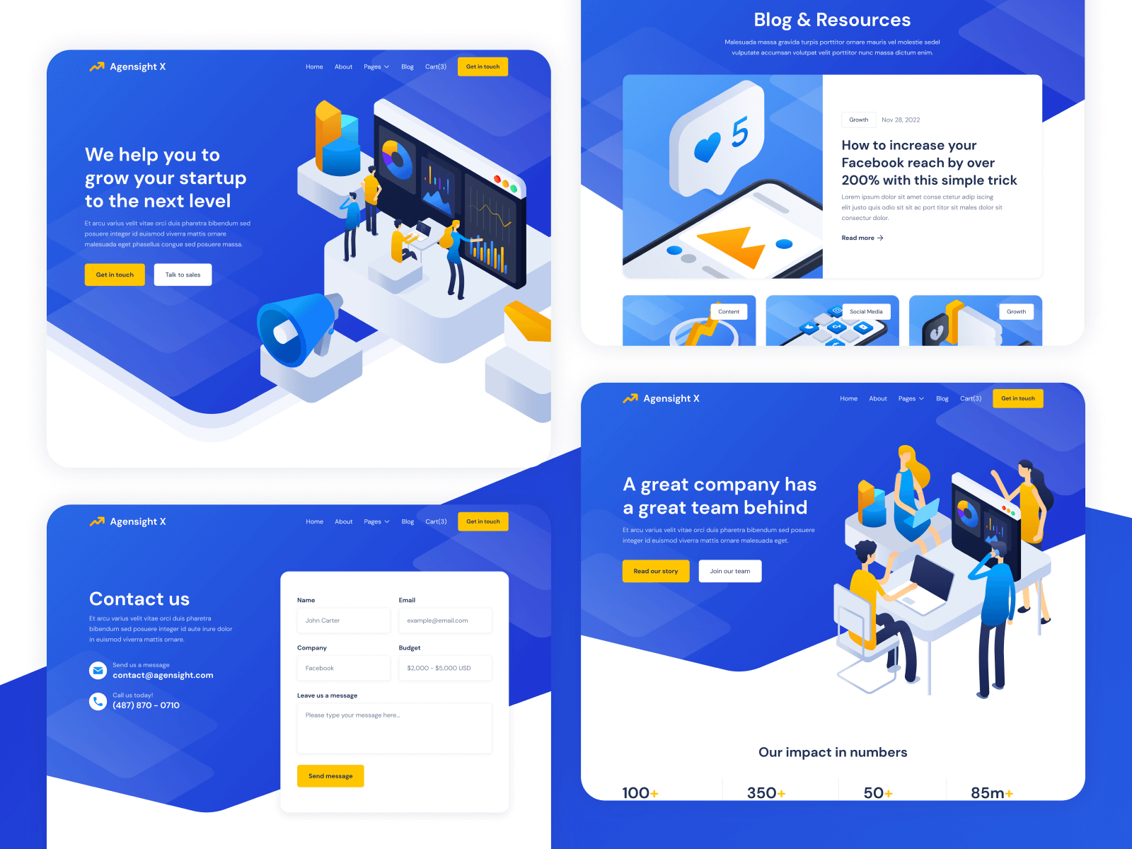 Plantilla para Webflow de Agencia de Publicidad