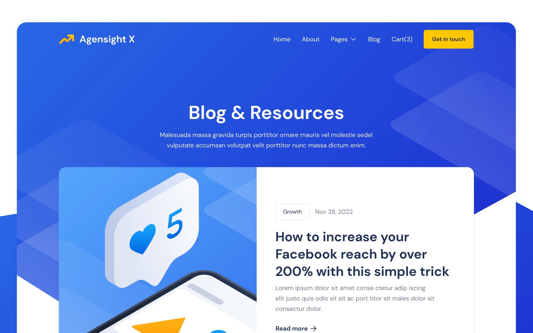 Agensight X Template para Webflow