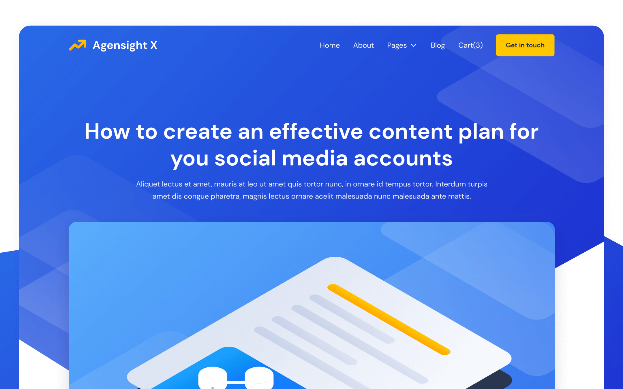 Agensight X Template para Webflow