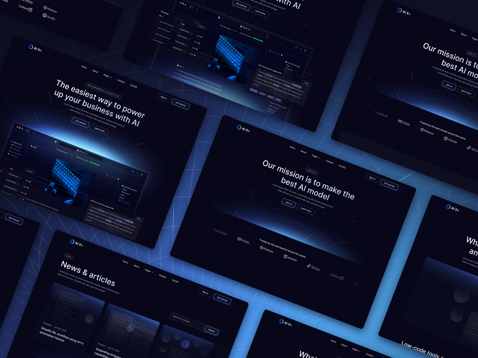 Plantilla para Webflow de Inteligencia Artificial