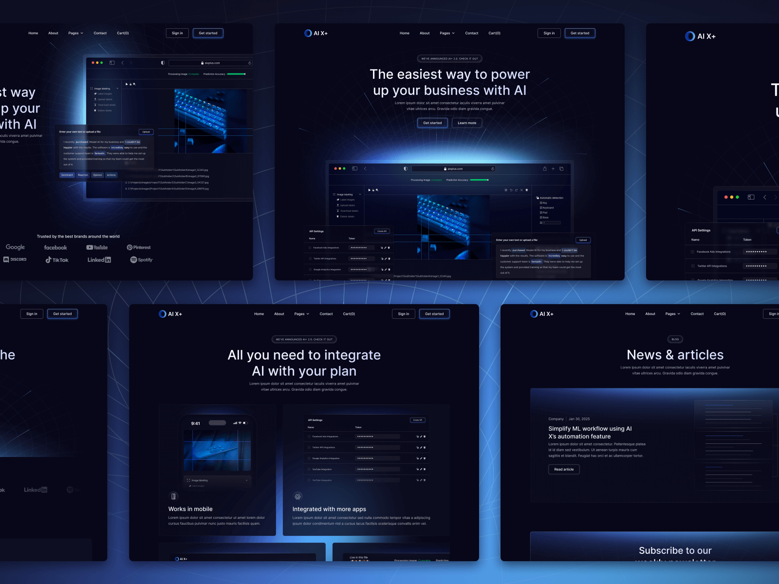 Plantilla de Machine Learning para Webflow