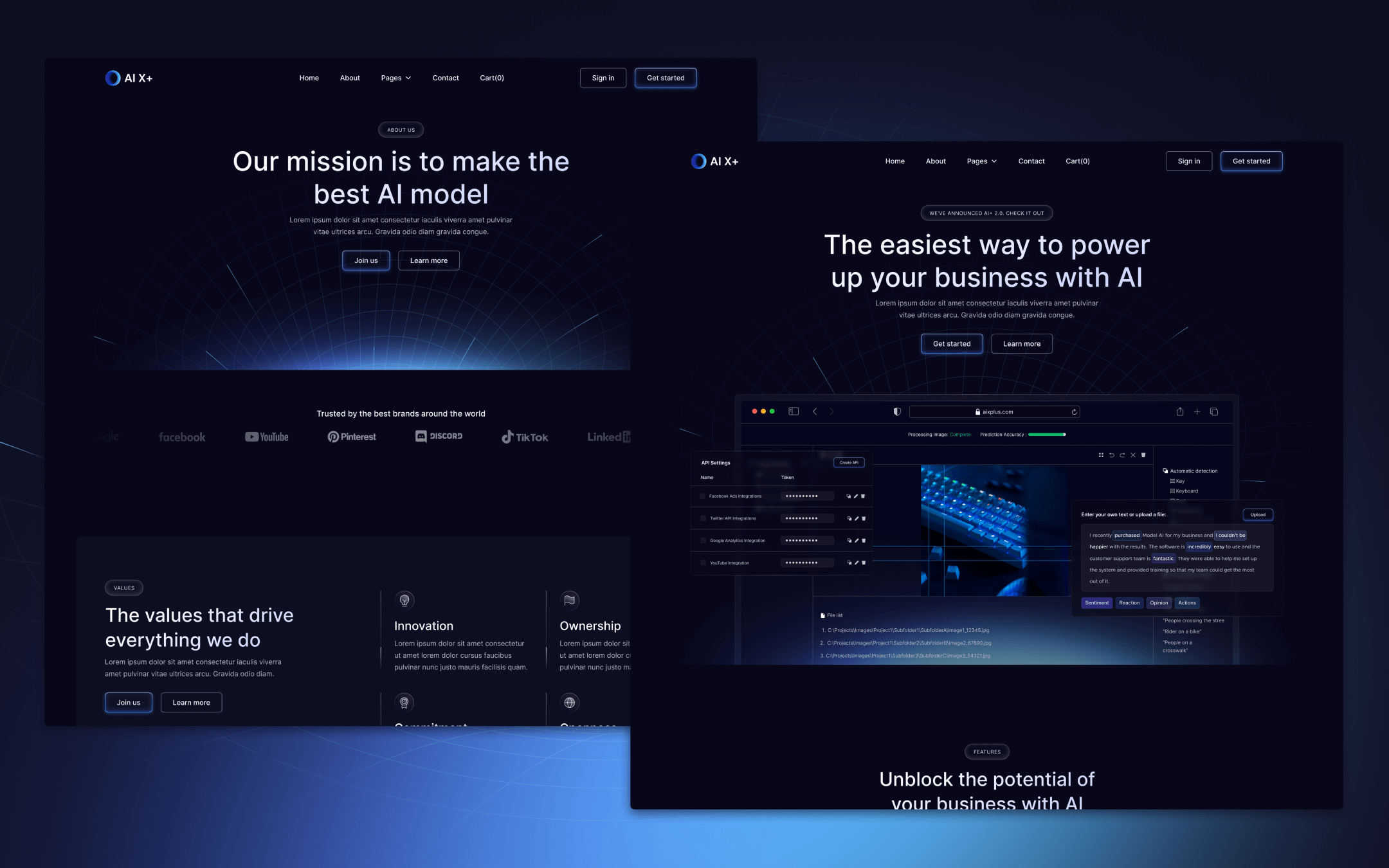 AI X+ Template para Webflow