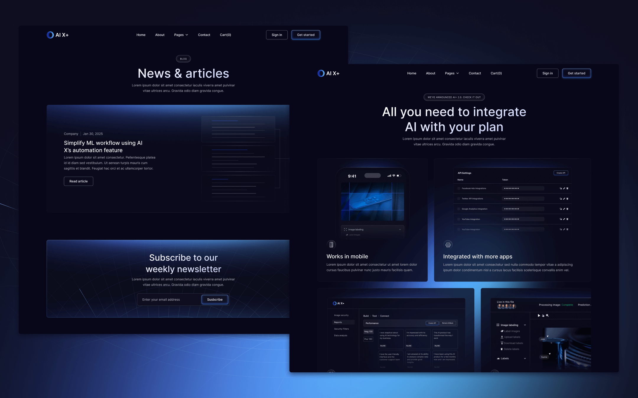 AI X+ Template para Webflow