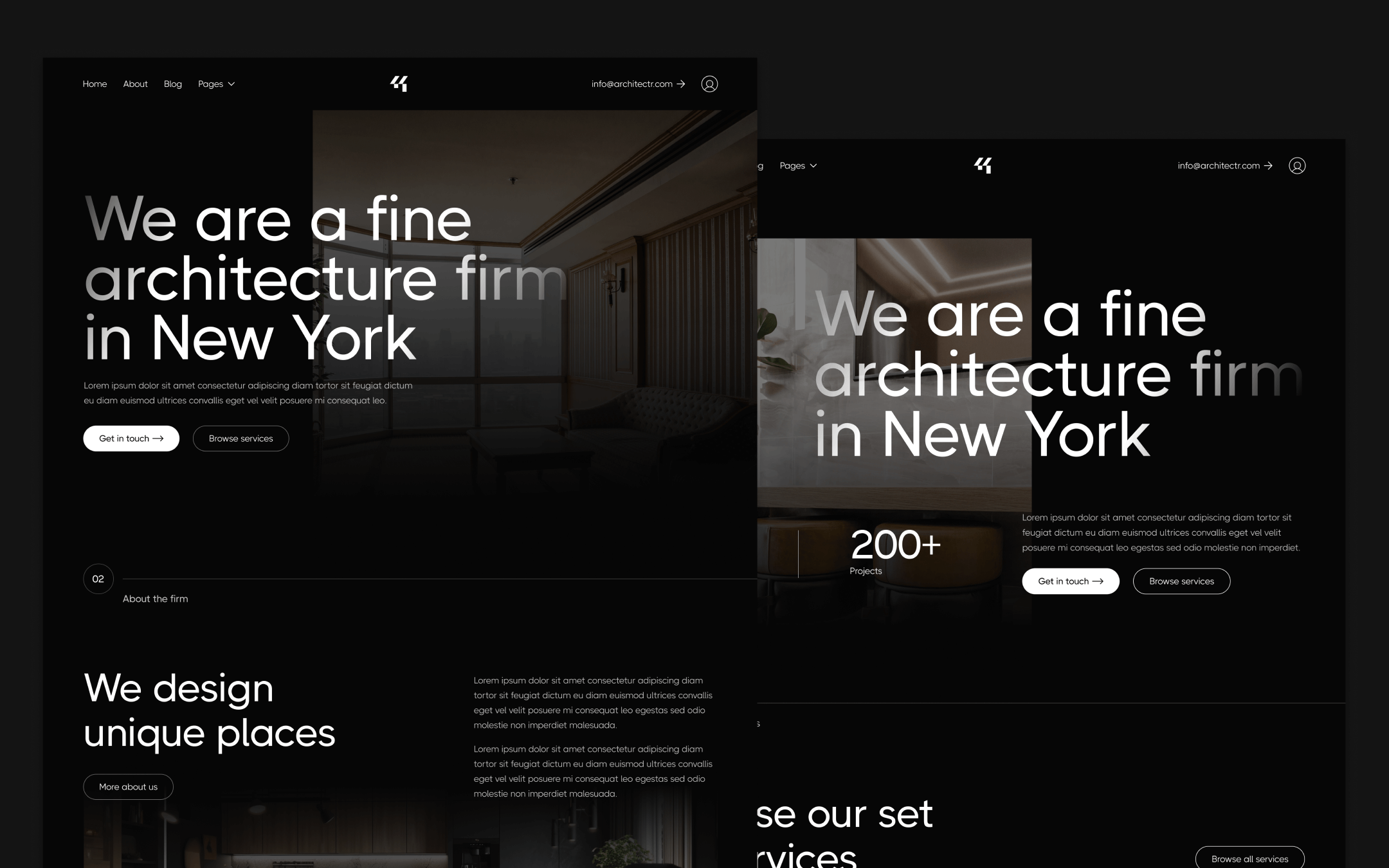 Plantilla de Arquitectura para Webflow