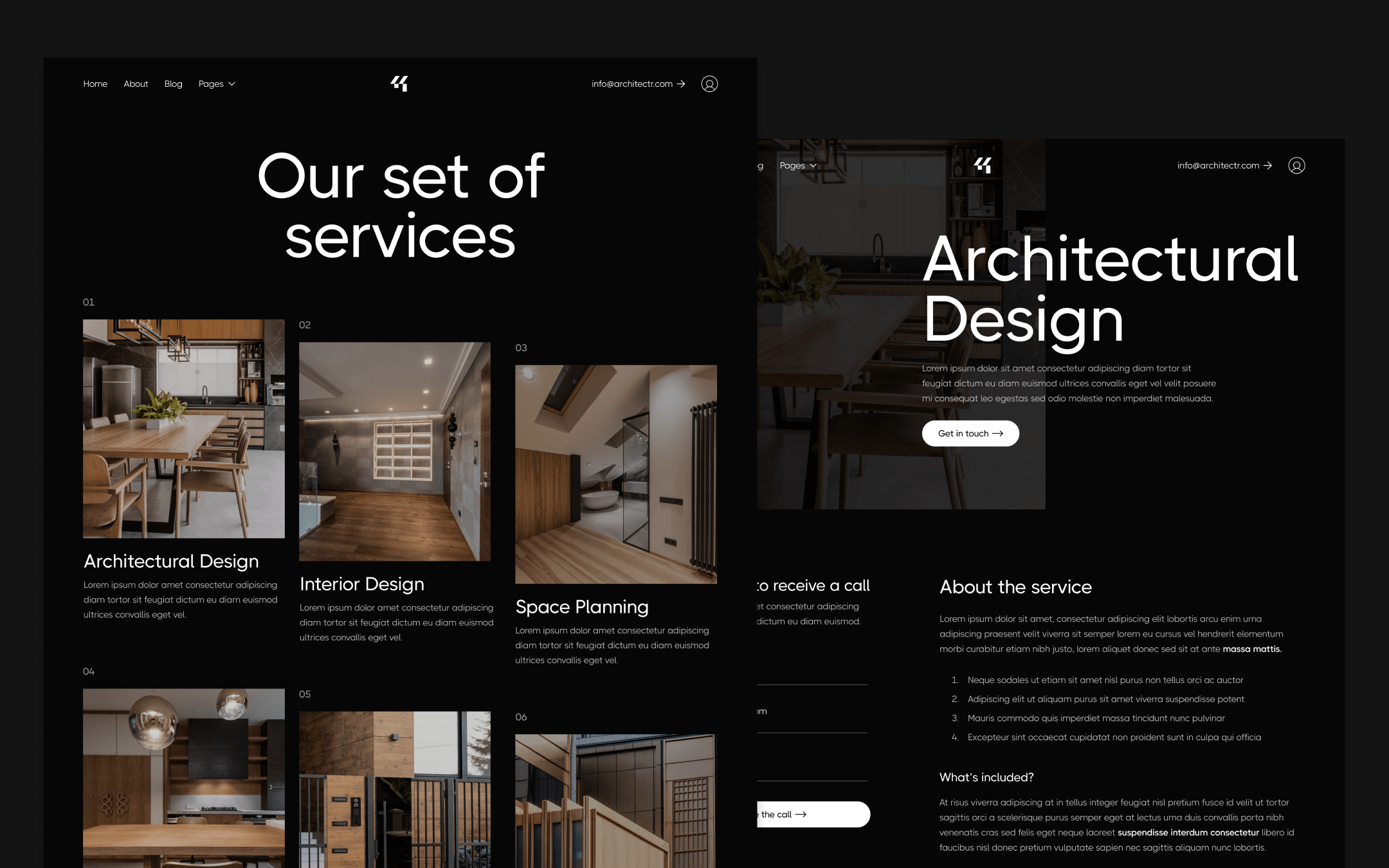 Architectr X Template para Webflow