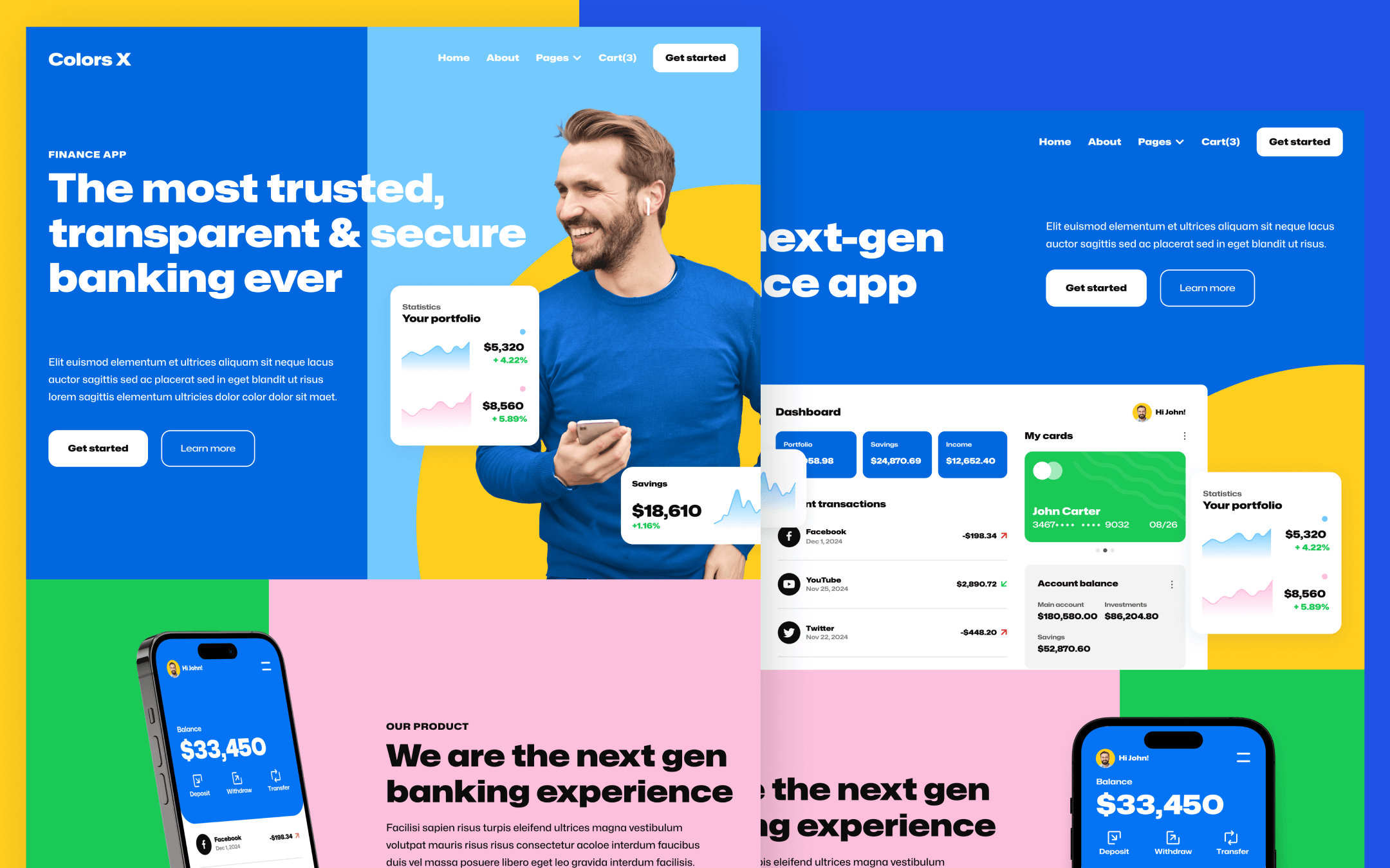 Colors X Template para Webflow