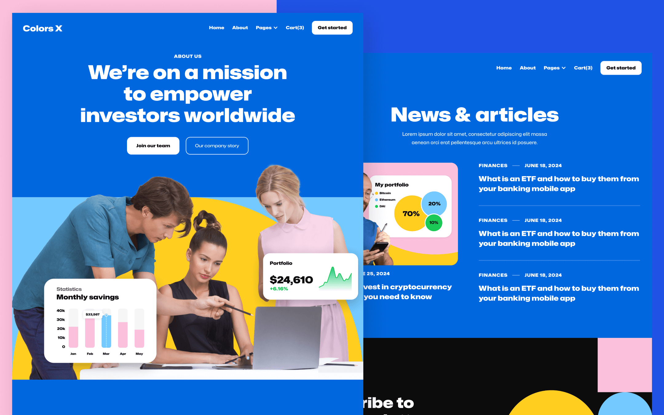 Colors X Template para Webflow