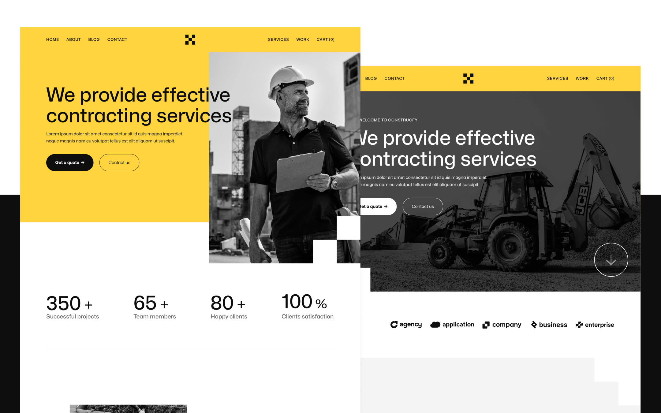 Plantilla de Construcción para Webflow