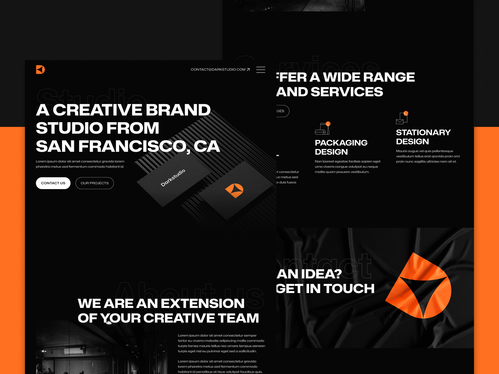 Template de Estudio de Diseño para Webflow