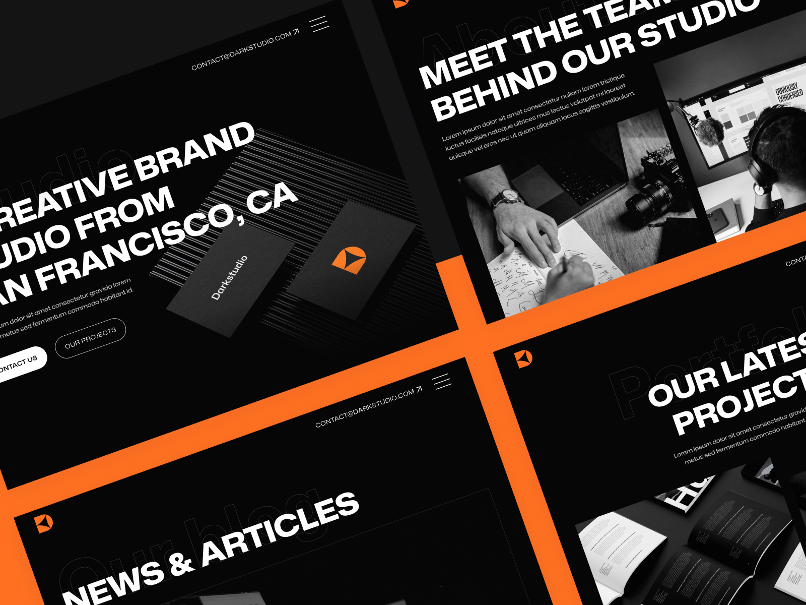 Plantilla para Webflow de Agencia Modo Oscuro