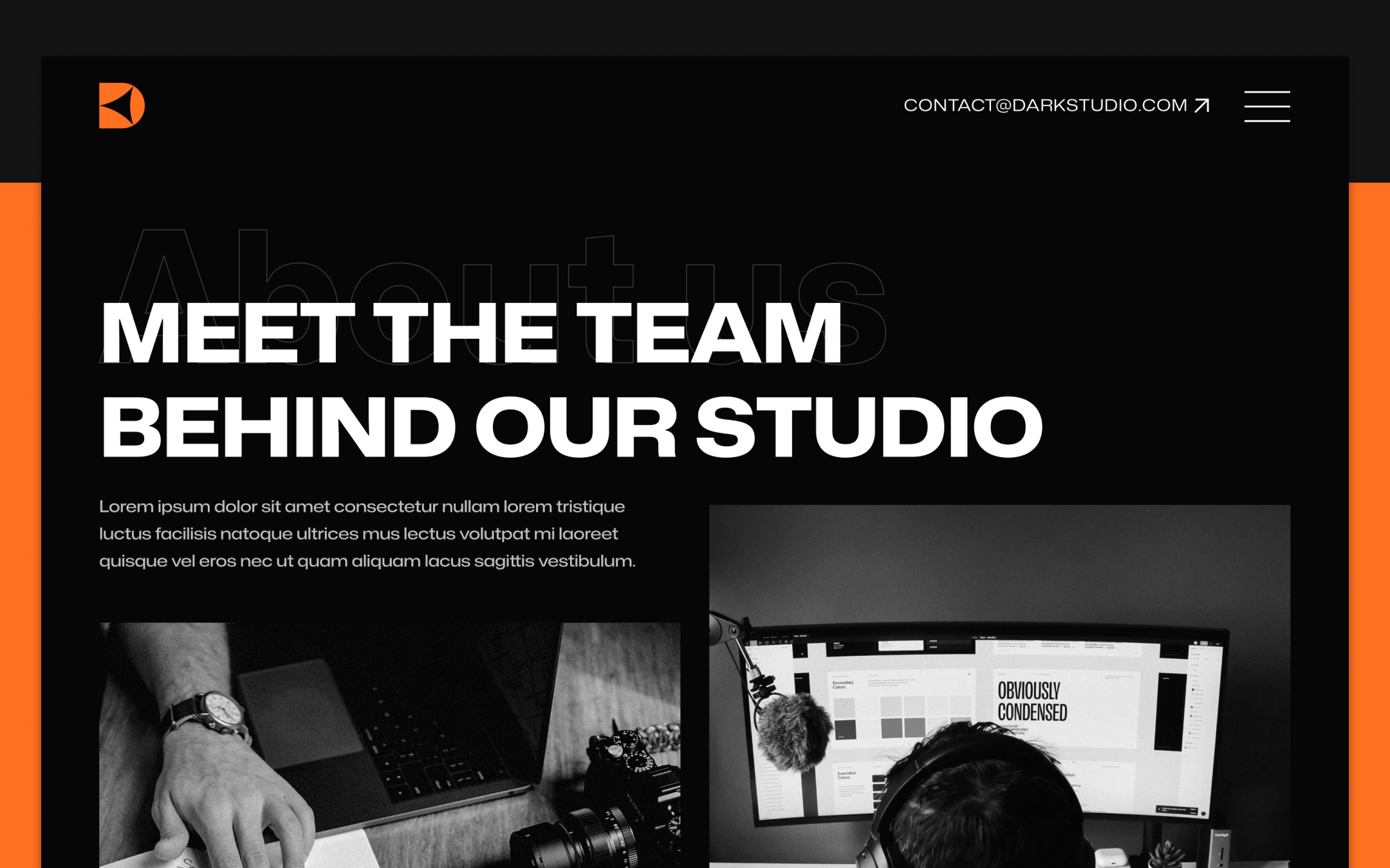 Darkstudio X Template para Webflow
