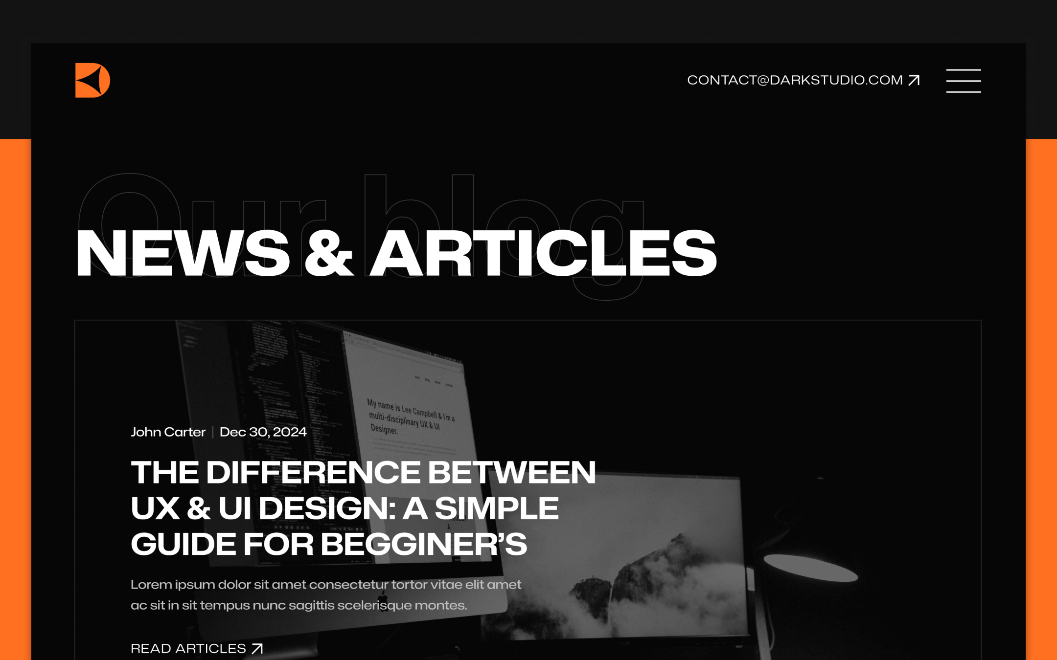 Darkstudio X Template para Webflow