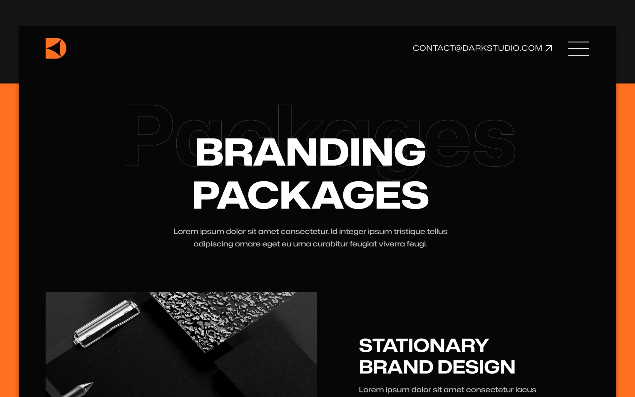 Darkstudio X Template para Webflow