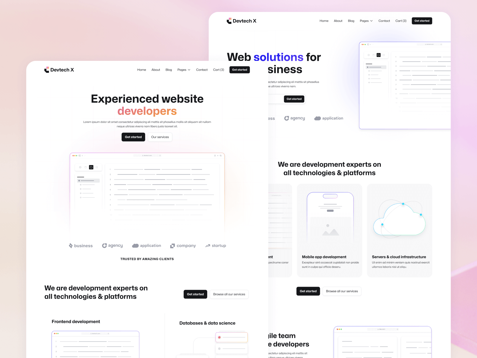 Plantilla de Agencia de Desarrollo para Webflow
