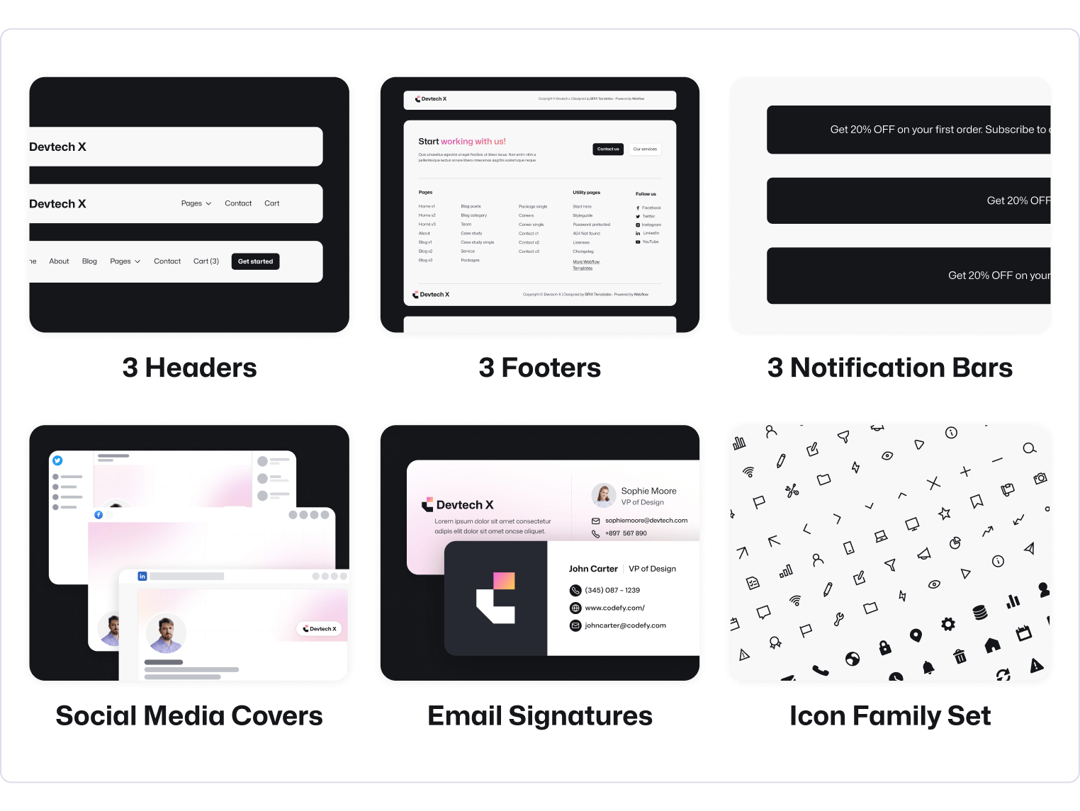 Devtech X - Development Agency Webflow Template Benefits