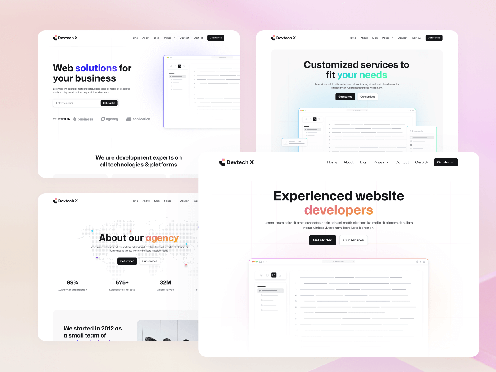 Plantilla para Webflow de Agencia de Desarrollo