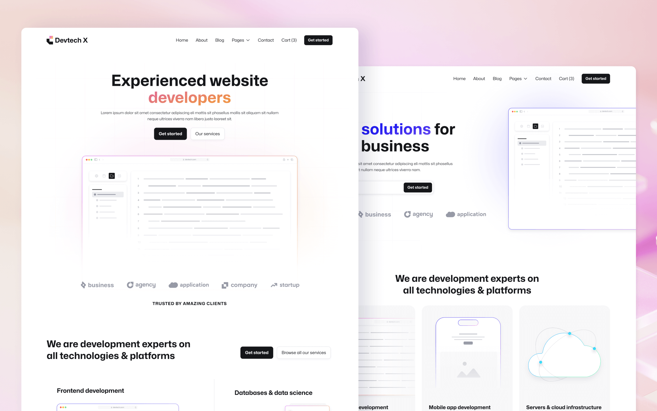 Devtech X Template para Webflow
