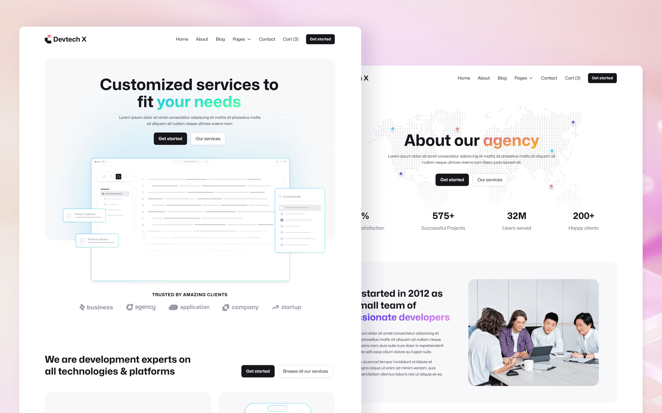 Devtech X Template para Webflow