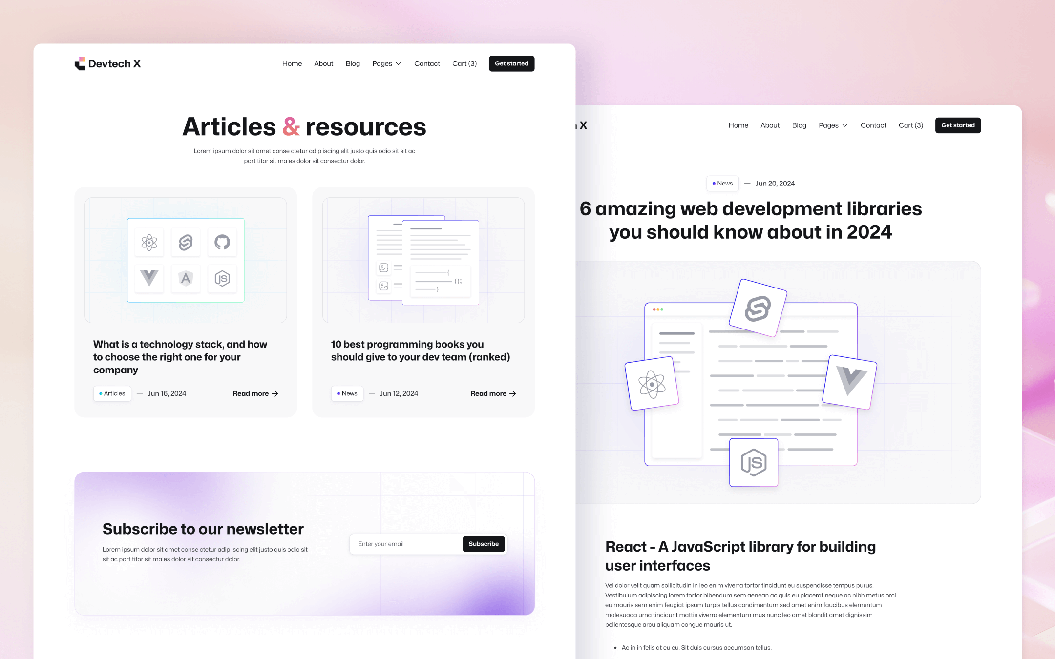 Devtech X Template para Webflow