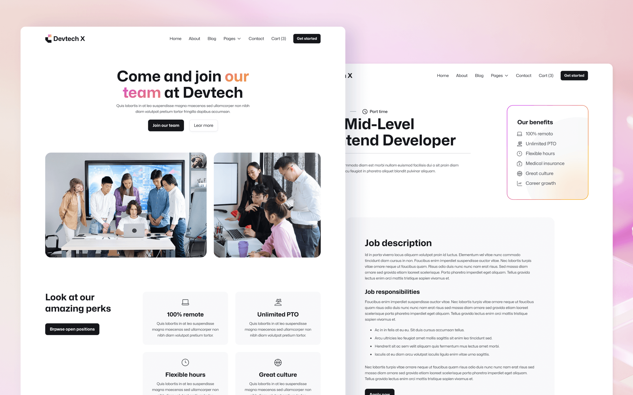 Devtech X Template para Webflow