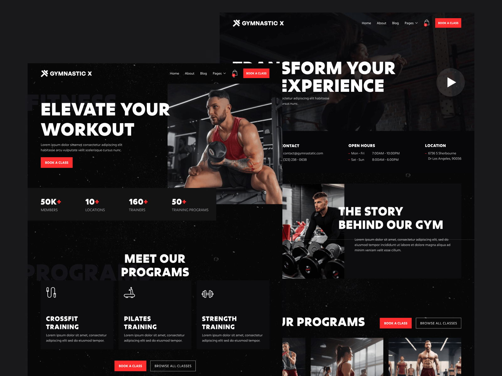 Plantilla de Gym para Webflow