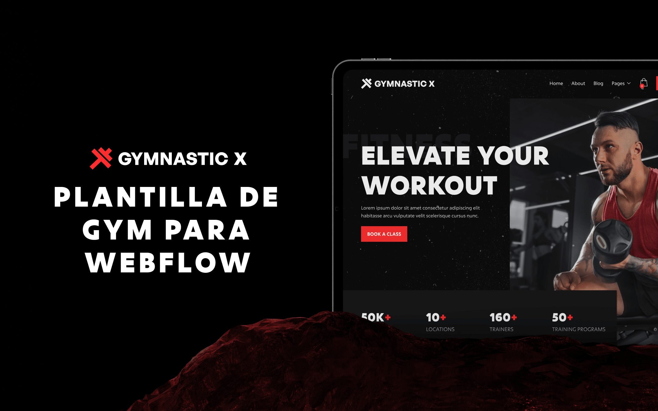 Plantilla de Gym para Webflow