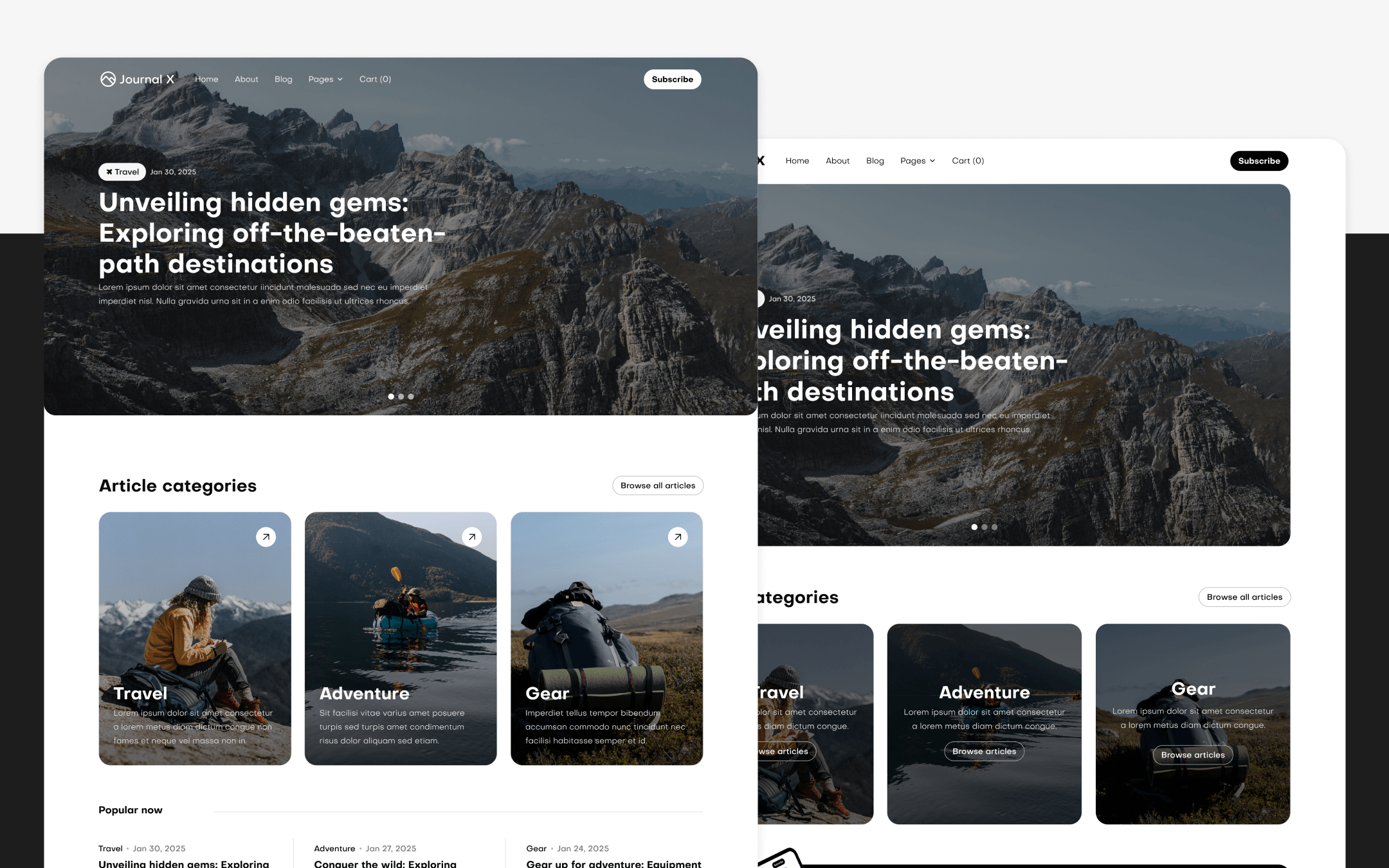 Plantilla de Blog para Webflow