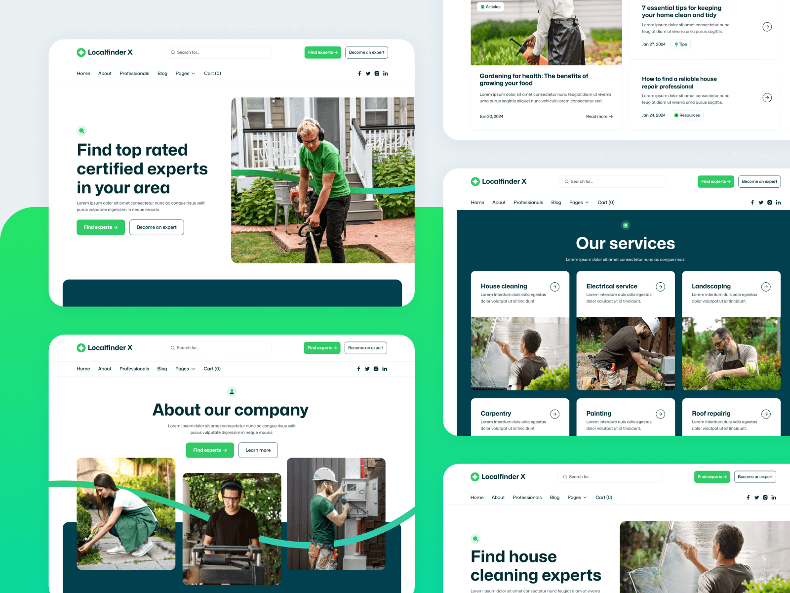 Plantilla de Directorio Local para Webflow
