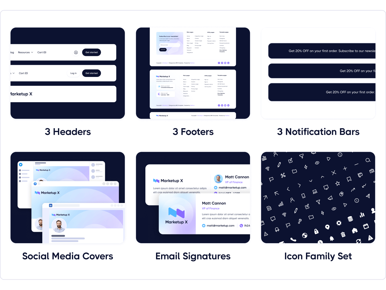 Marketup X - SaaS And Technology Webflow Template Benefits