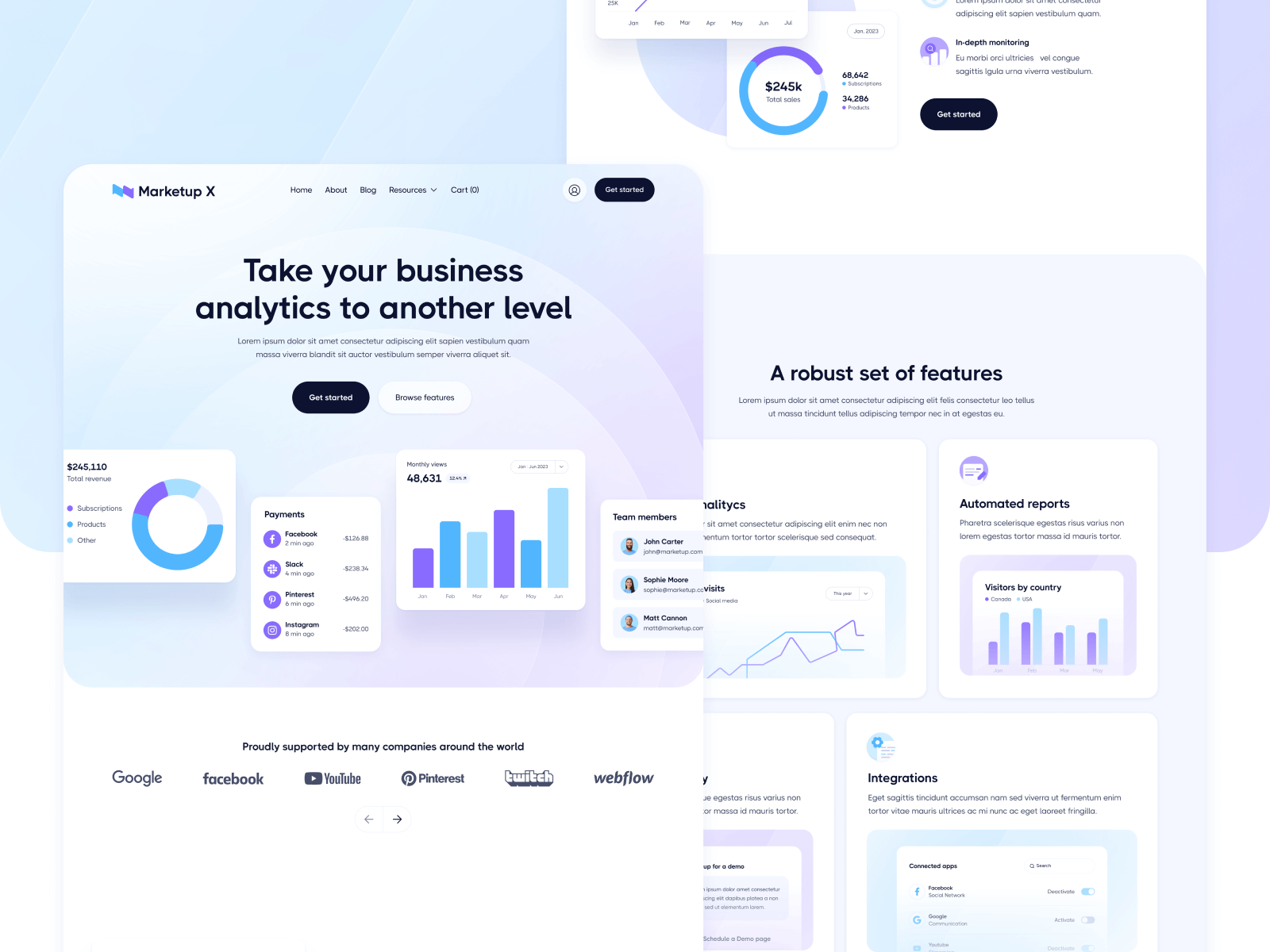 Template de Emprendimiento para Webflow