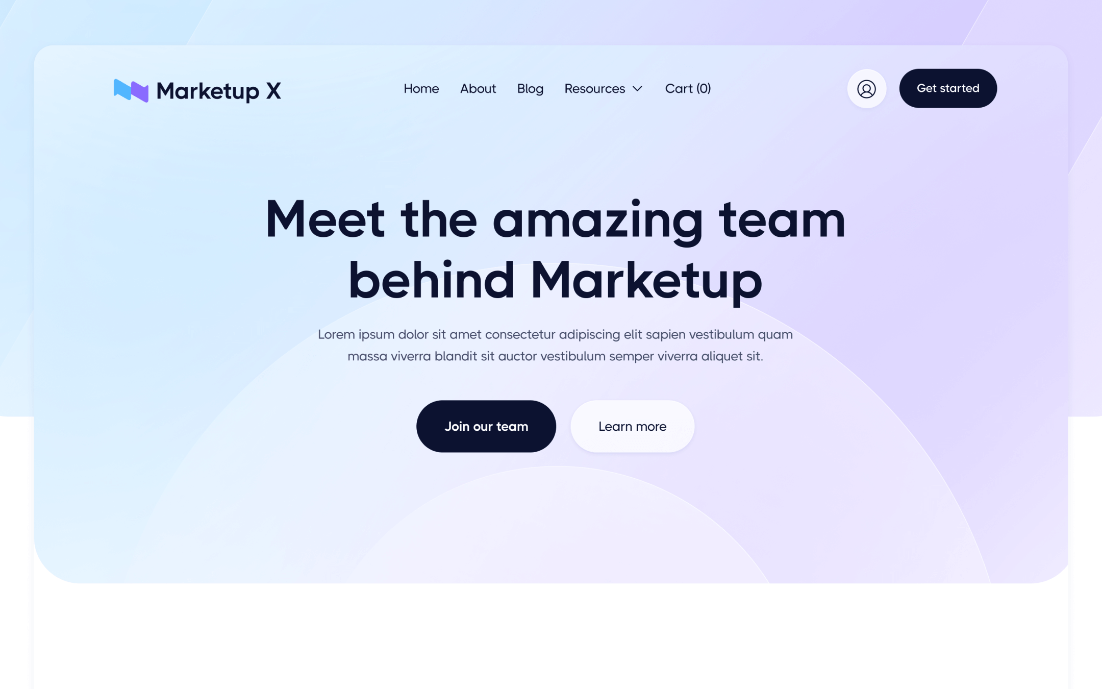 Marketup X Template para Webflow