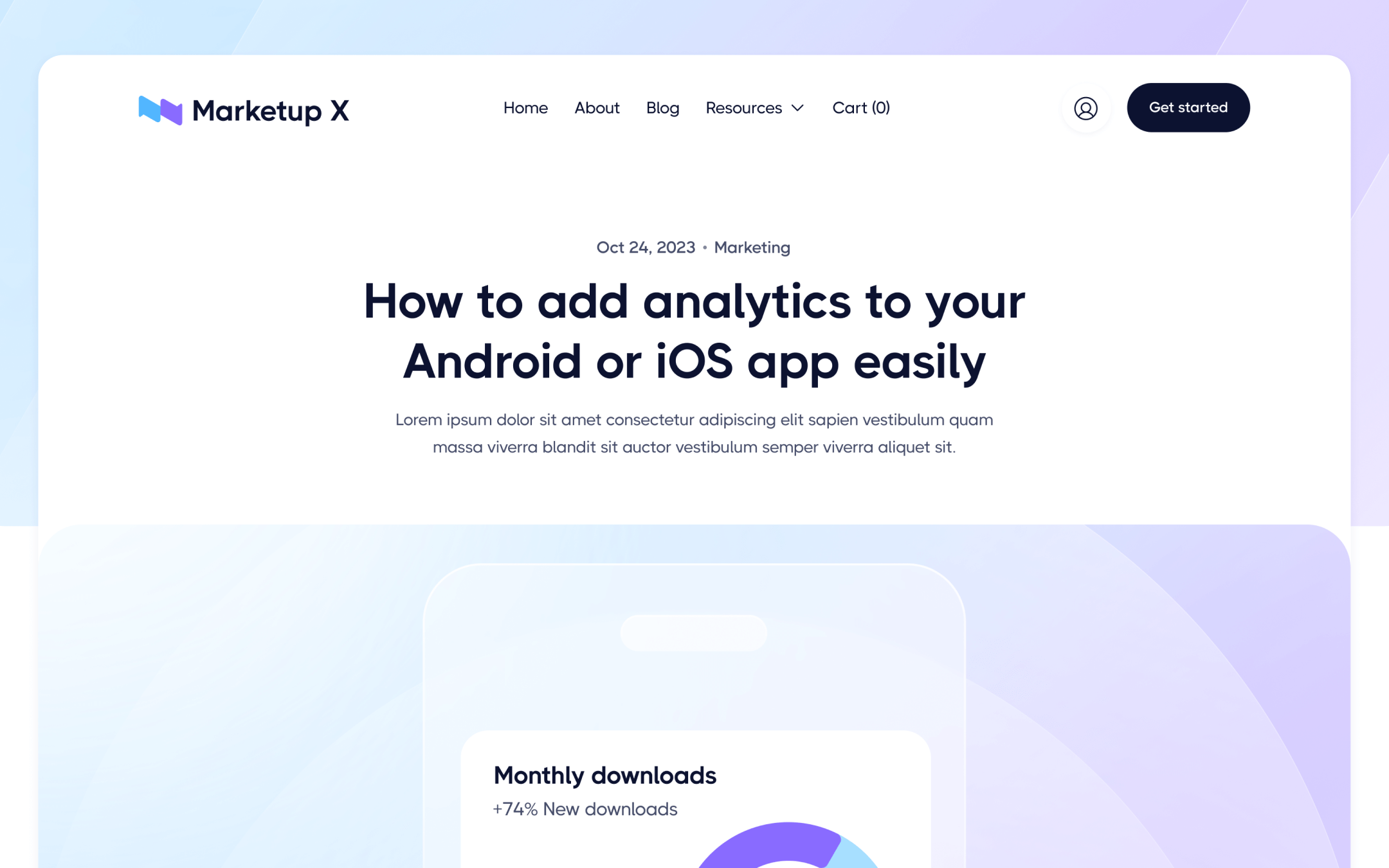 Marketup X Template para Webflow