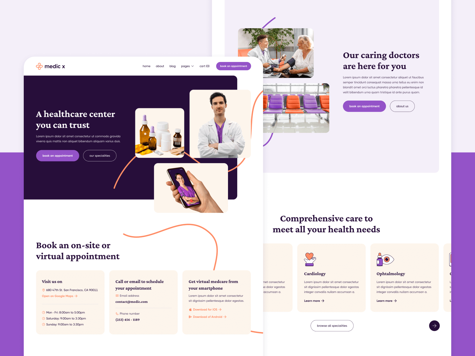 Template de Doctor para Webflow
