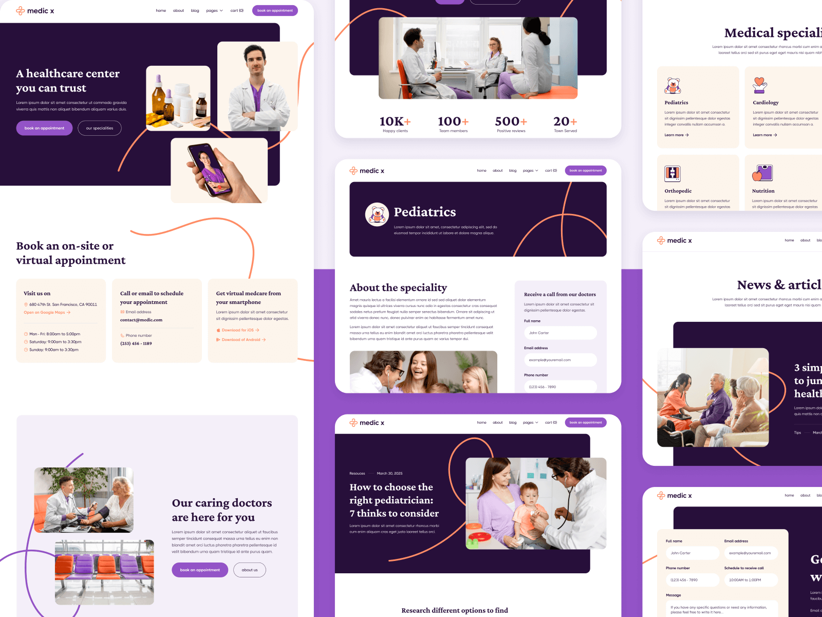 Plantilla de Doctor para Webflow