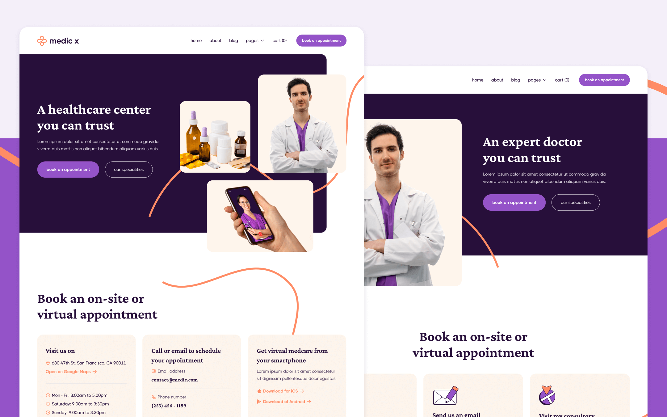 Plantilla de Hospital para Webflow