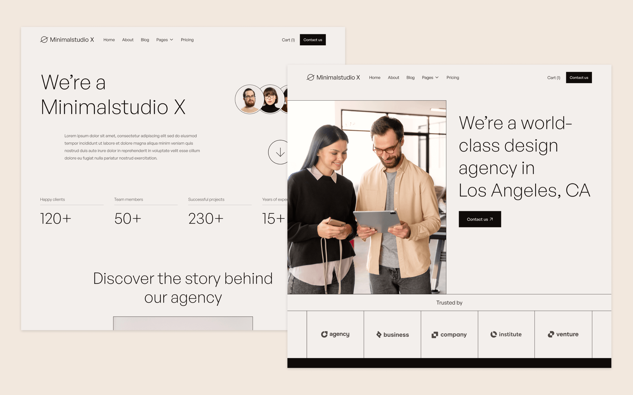 Minimalstudio X Template para Webflow