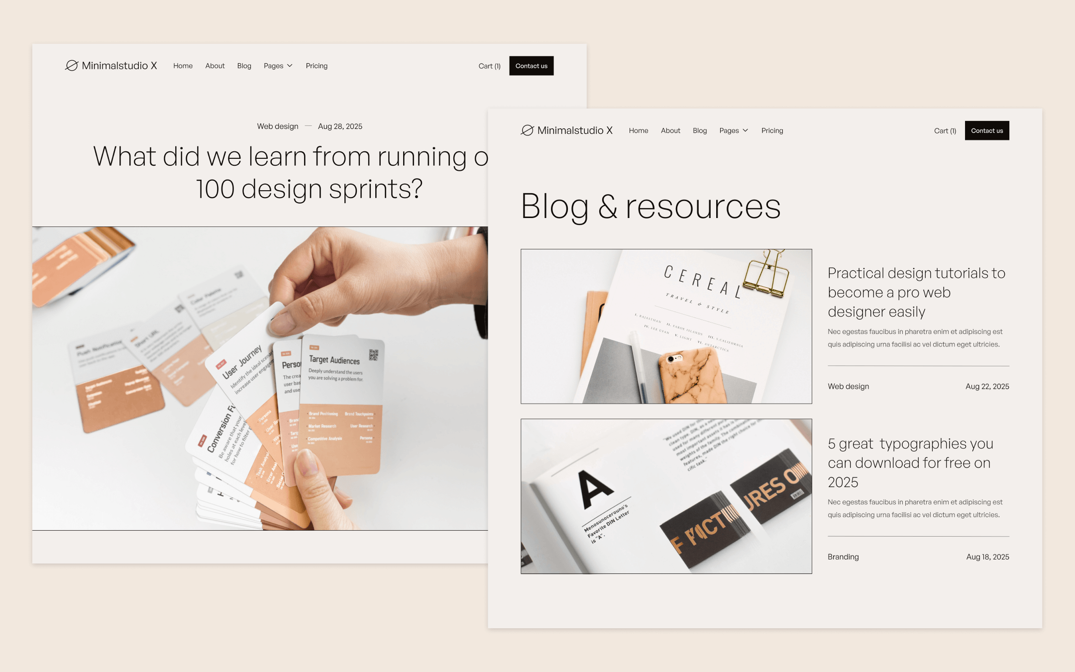 Minimalstudio X Template para Webflow