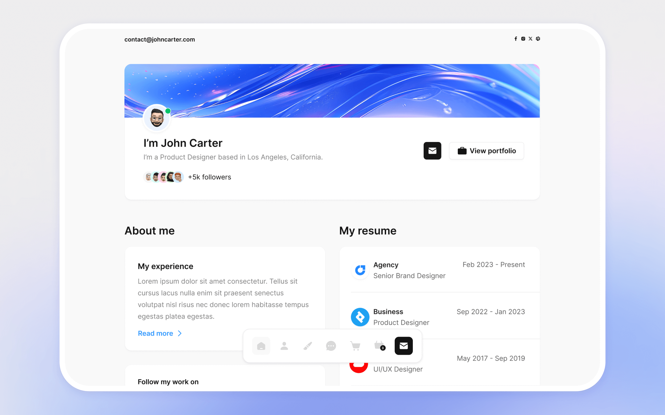 Personalfolio X Template para Webflow