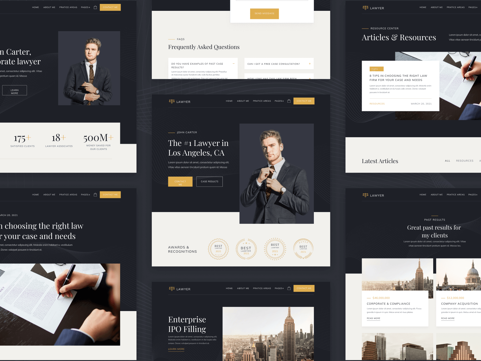 Template de Bufete de Abogados para Webflow