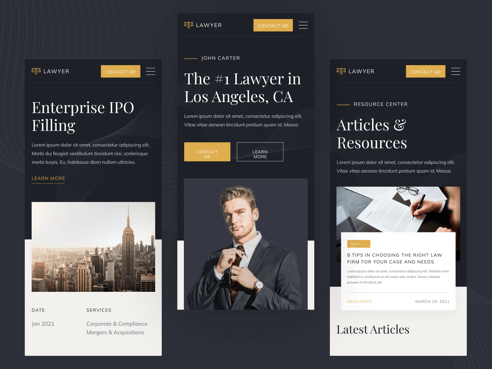 Plantilla de Bufete de Abogados para Sitio Web en Webflow