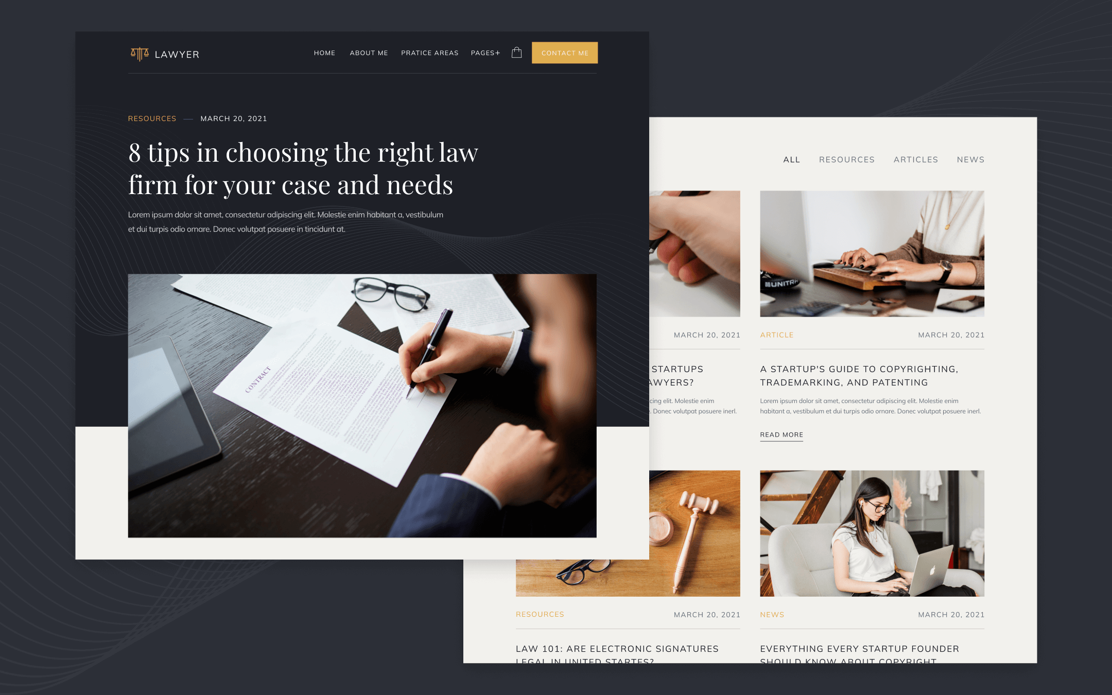 Lawyer Template para Webflow