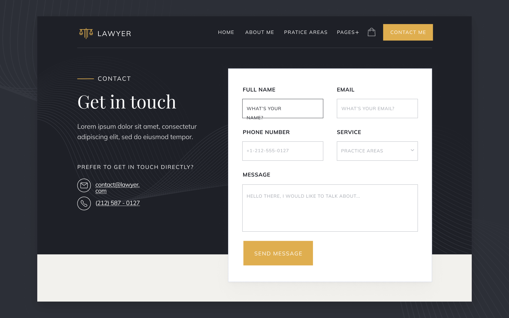 Lawyer Template para Webflow
