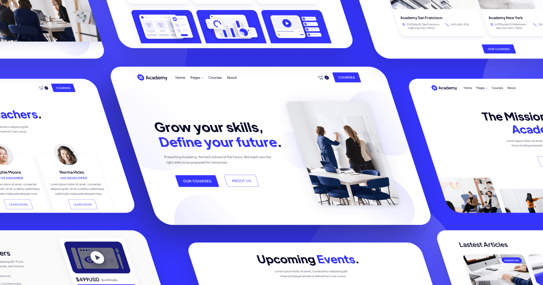 Plantilla para Webflow de Academia en Línea