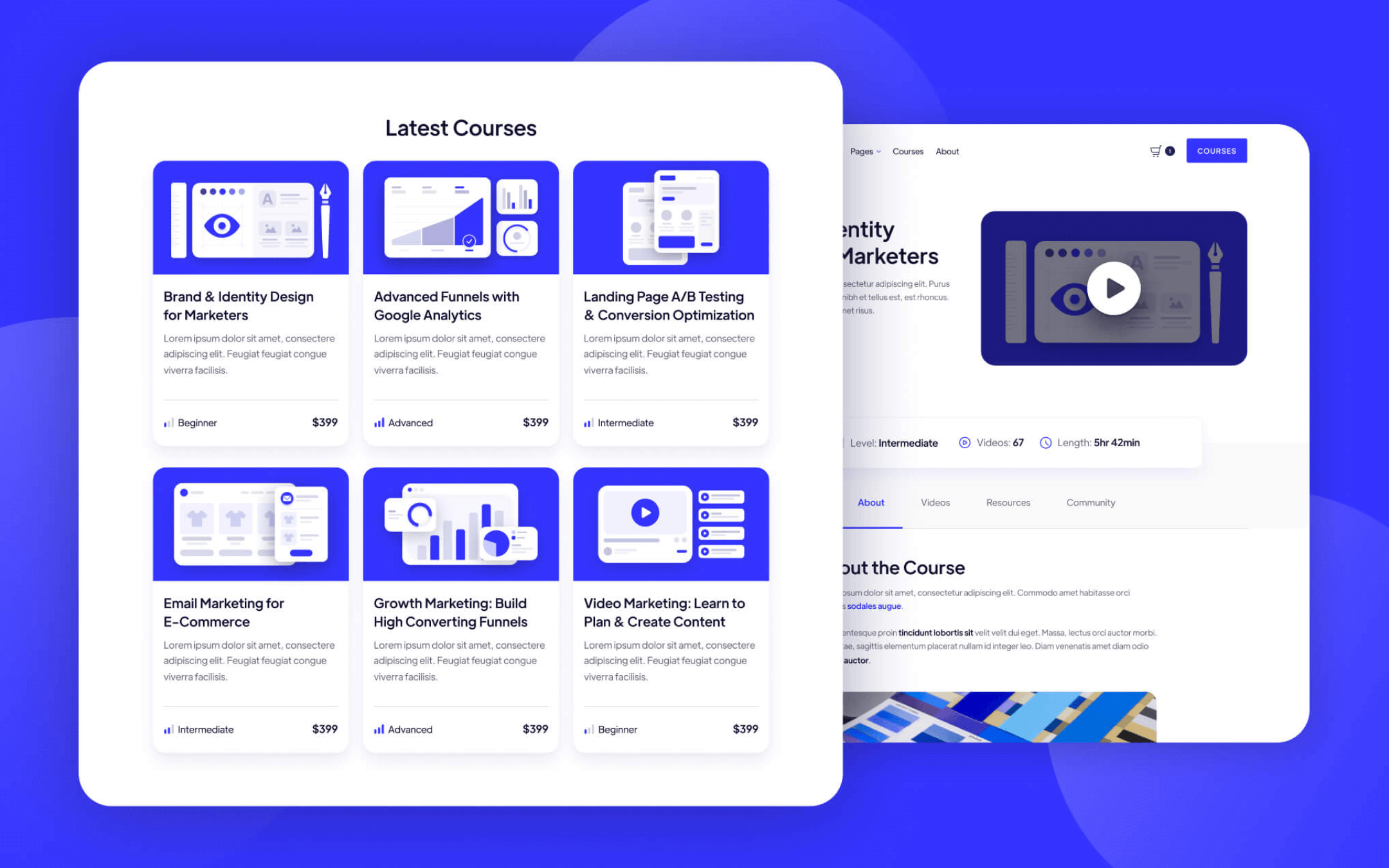 Academy Template para Webflow