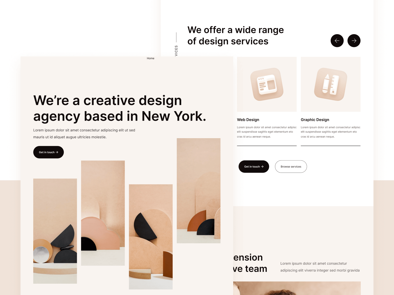 Template de Agencia de Diseño para Webflow