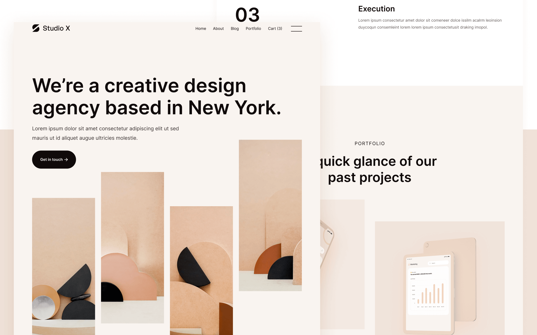 Plantilla de Agencia Creativa de Diseño para Webflow