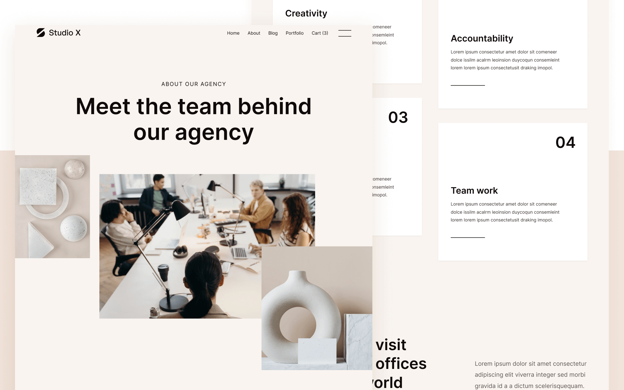 Studio X Template para Webflow